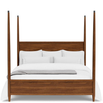 Elsie - King Poster Headboard and Footboard - Dark Brown