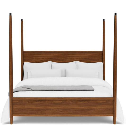 Elsie - Queen / King Poster Bed Rails - Dark Brown