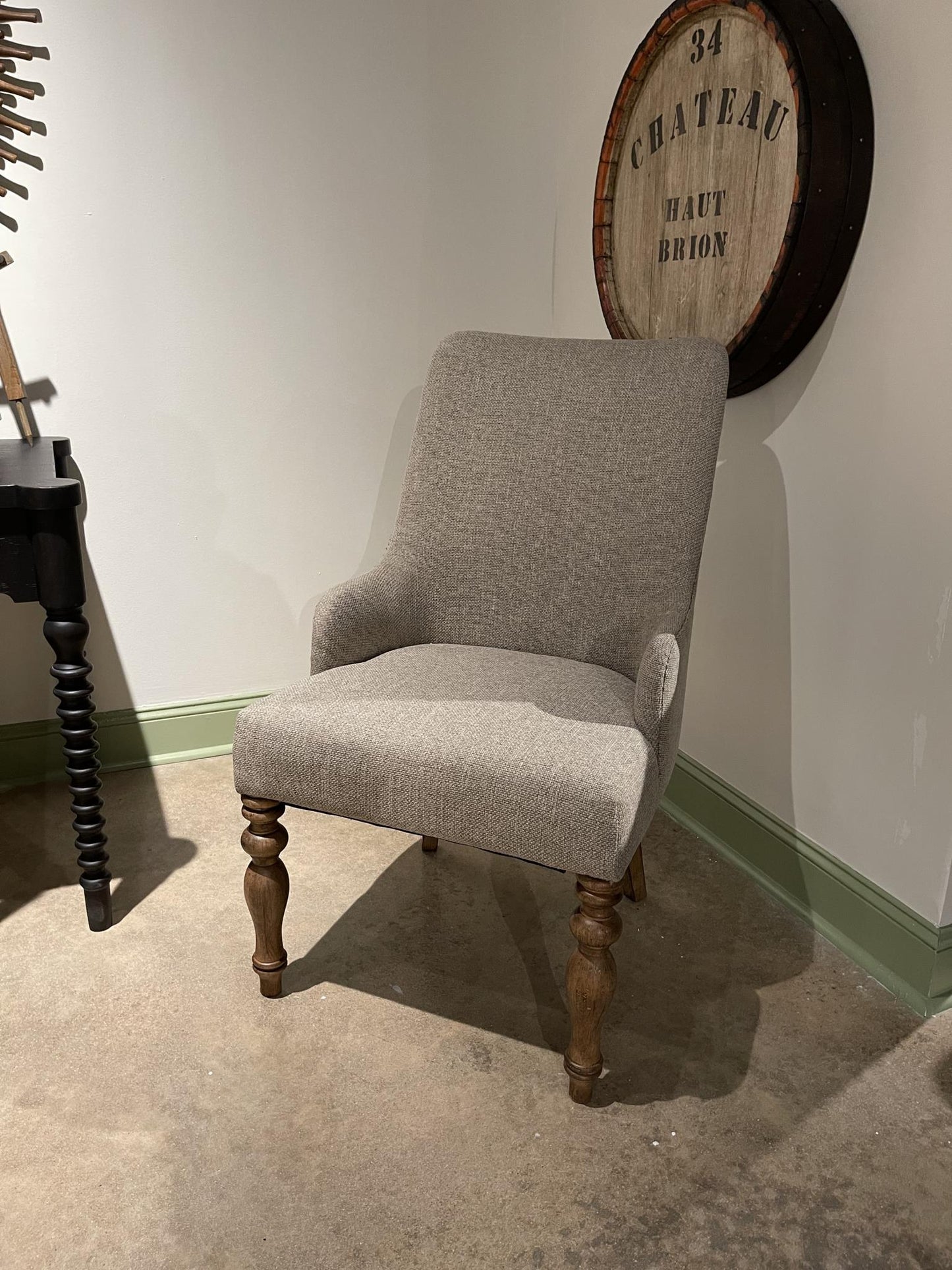 Vintage Market - Upholstered Arm Chair (Set of 2) - Barnwood Oak