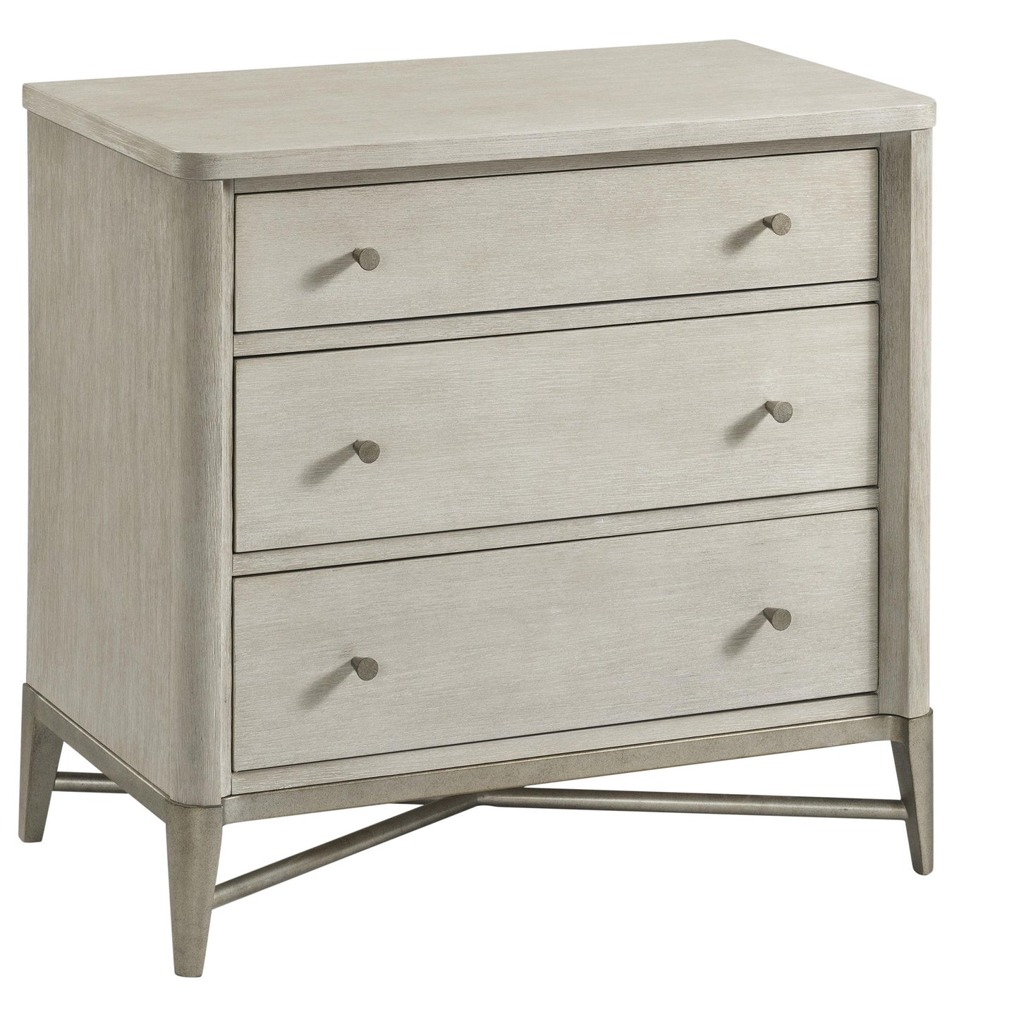 Maisie - 3 Drawer Nightstand - Champagne