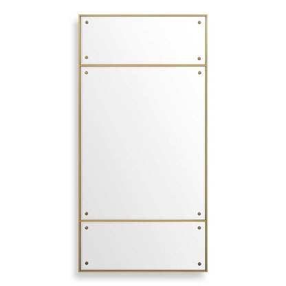 Wrenton - Rectangular Mirror - Brass