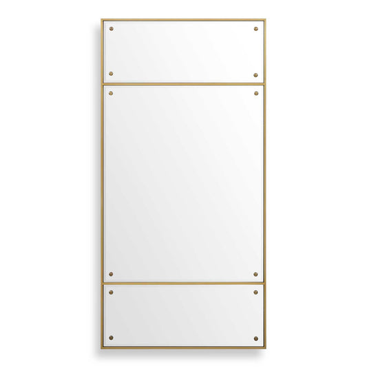 Wrenton - Rectangular Mirror - Brass