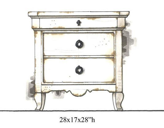 Vintage Market - Victorian Nightstand - Picket Fence