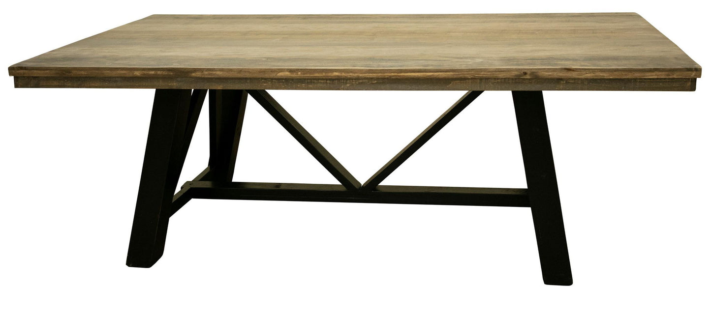 Loft - Table Base - Two Tone Gray / Brown