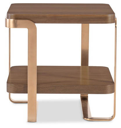 Eleana - End Table - Medium Wood
