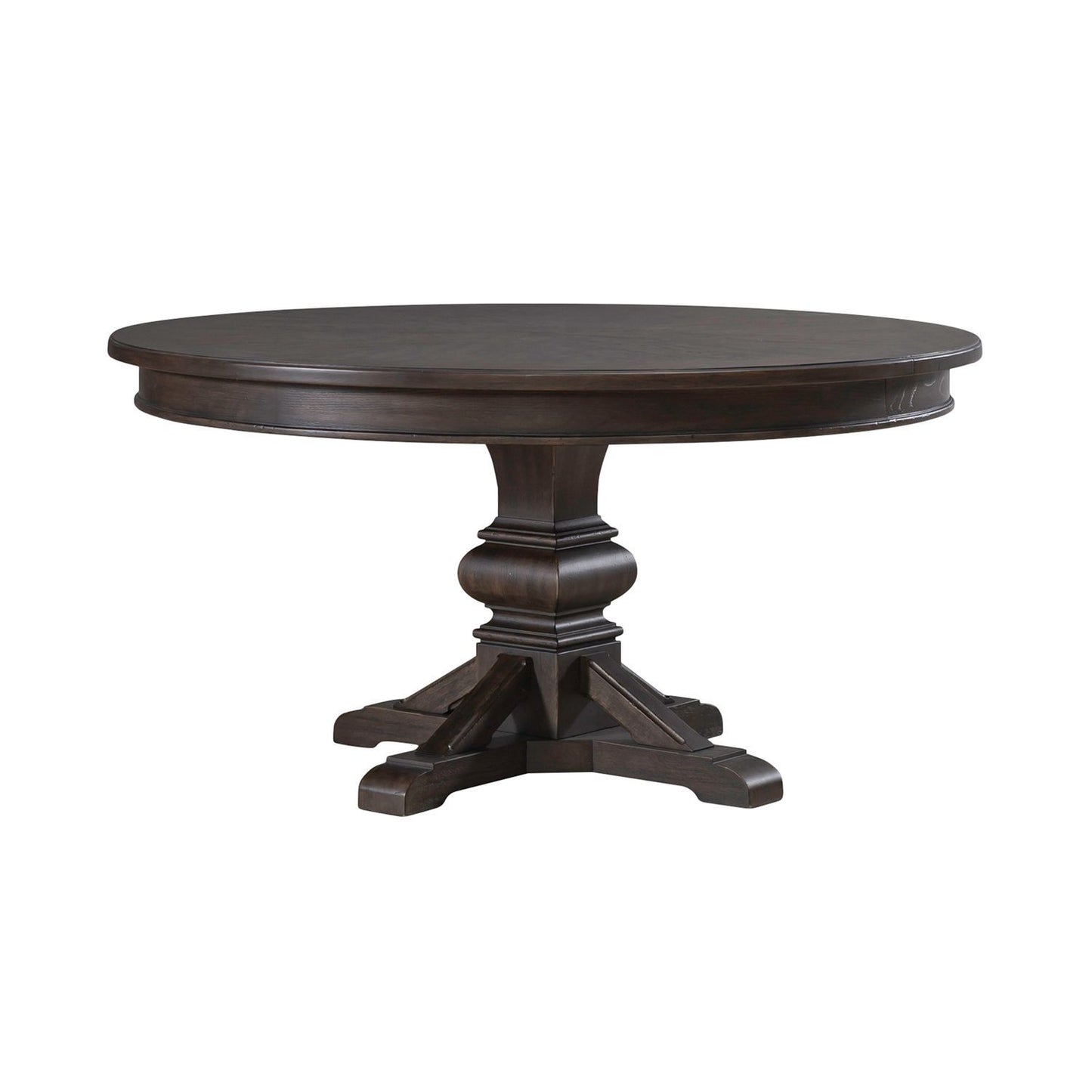 Paradise Valley - Round Pedestal Table Base - Saddle Brown