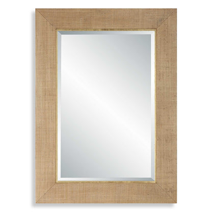 Bungalow - Grass Cloth Mirror - Light Brown