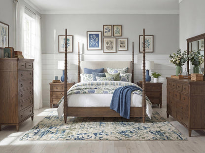 Seraphina - King Panel Headboard - Midnight Oak