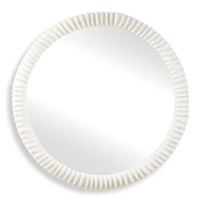 Akiko - Round Mirror - White