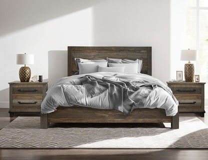 Loft - King Headboard - Two Tone Gray / Brown