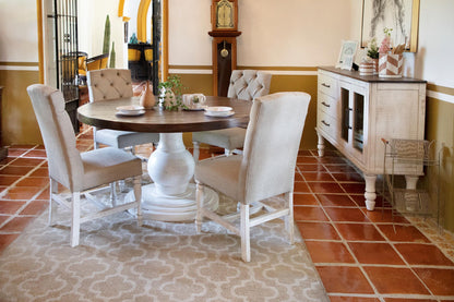 Rock Valley - Round Table Top - Brown