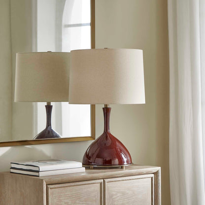 Colette - Table Lamp - Burgundy