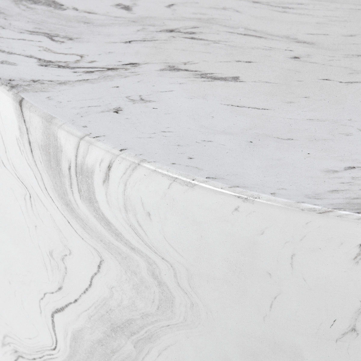 Arlette - Outdoor Round Coffee Table - White