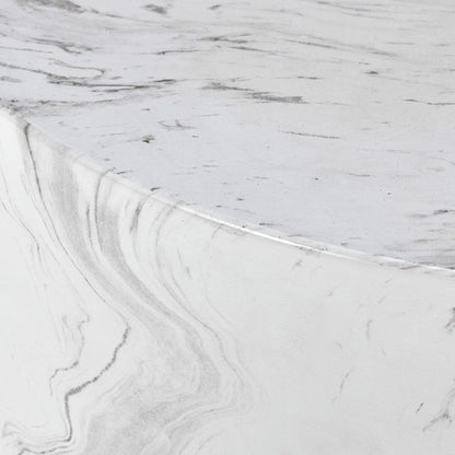 Arlette - Outdoor Round Coffee Table - White