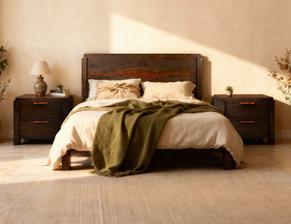 Raramuri - Queen Platform - Dark Brown