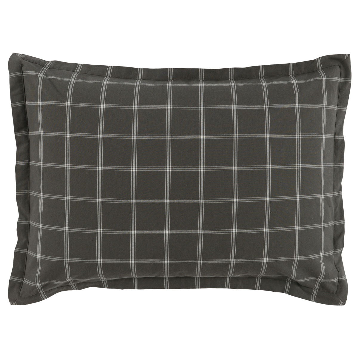 Hudson - Standard Sham - Plaid Gray