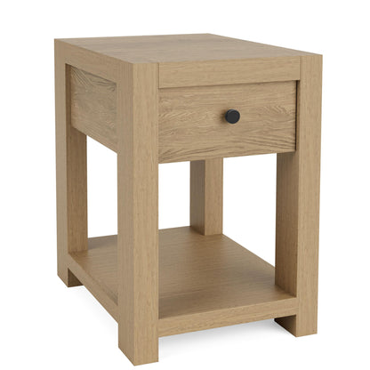 Davie - Chairside Table - Light Brown