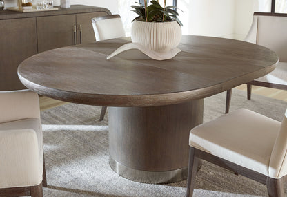 Modern Mood - Round Dining Table With 1-18in Leaf
