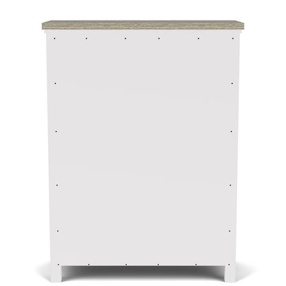 Cora - Five Drawer Chest - White